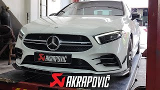 AKRAPOVIC MERCEDES AMG A35 SEDAN W177 V177 | THE LITTLE BROTHER OF A45S