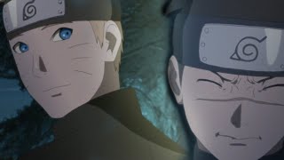Naruto demande à Iruka d'être son père