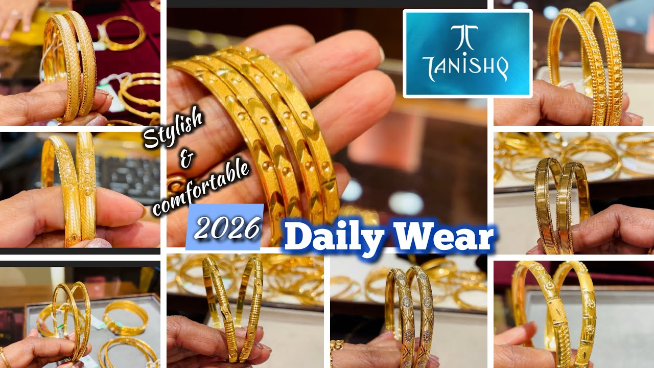 #2026 Best Tanishq Gold Bangles for Daily Wear |Latest Collection | Tanishq gold Bangles with price 