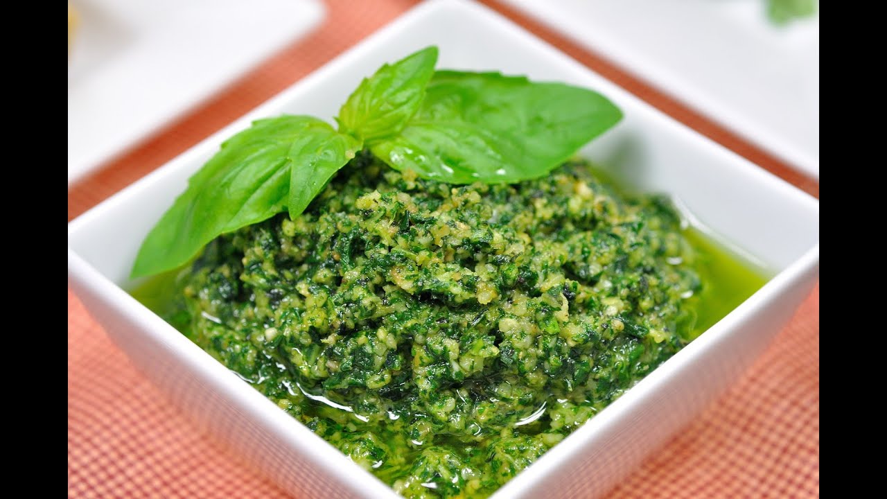 ซอสเพสโต้ - ซอสโหระพา Pesto Sauce