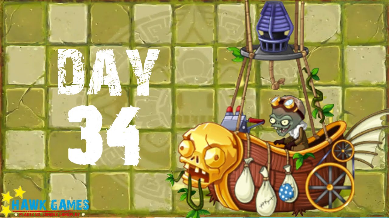 Plants vs Zombies 2 - Modern Day - Day 34 BOSS [Lost City] No Premium ...