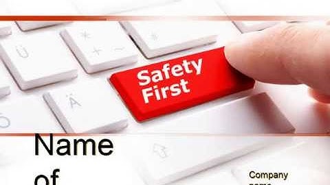 Computer Safety First PowerPoint Template