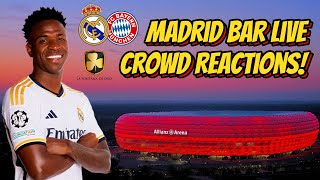 😤Vini is ON FIRE🔥 Bayern Munich vs Real Madrid Champions League Madrid Bar Live Crowd Reactions Vlog