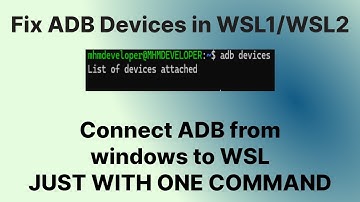 How to fix adb devices not woking in WSL | Just ONE Command