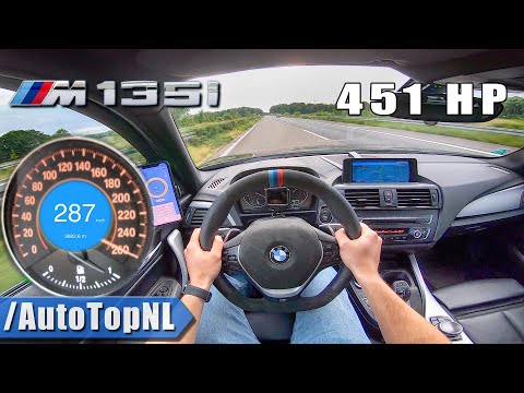 BMW M135i xDrive 451HP BR Performance AUTOBAHN POV 287km/h GPS by AutoTopNL