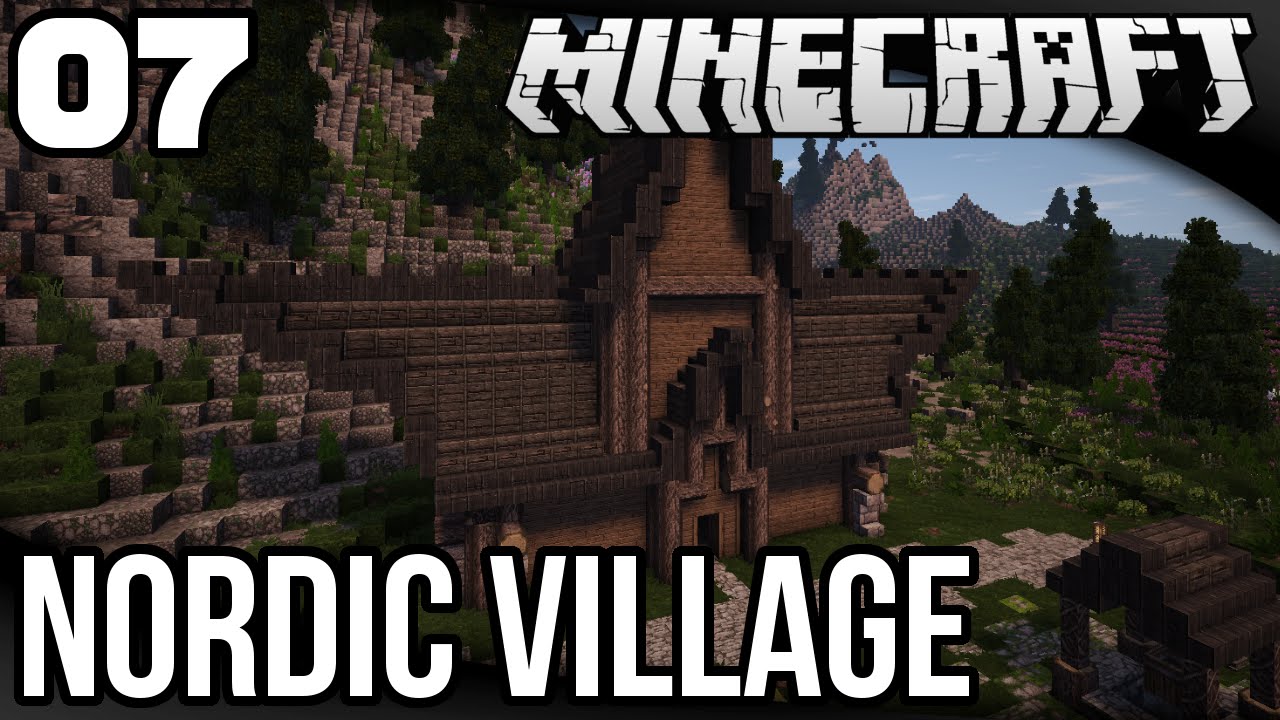 Let's Build a Nordic Village - Ep. 7: Starting the Barracks - YouTube