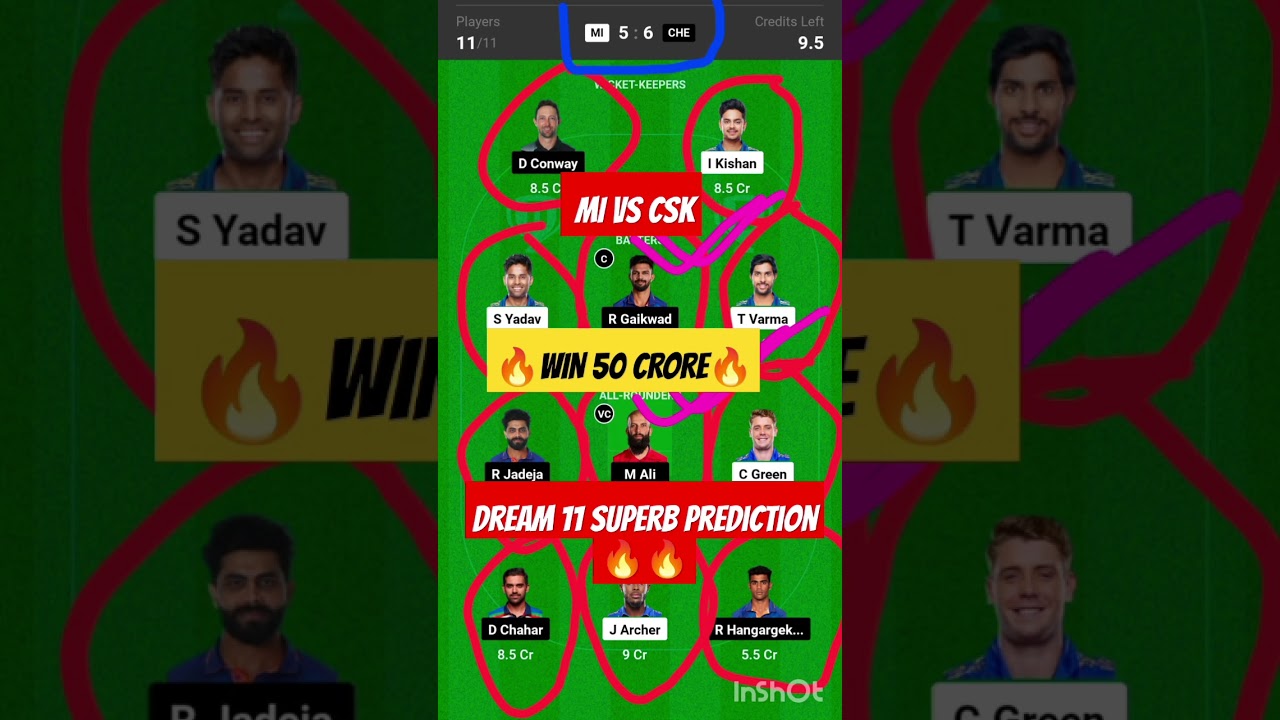 MI vs CSK Dream 11 prediction