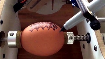 A couple of Ostrich EggBot tests
