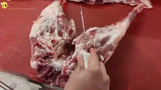 تقطيع لحم الخروف بكل سهولة في اقل من 5 دقائق