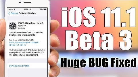 iOS 11.1 Beta 3 Released - Huge Bug FIXED
