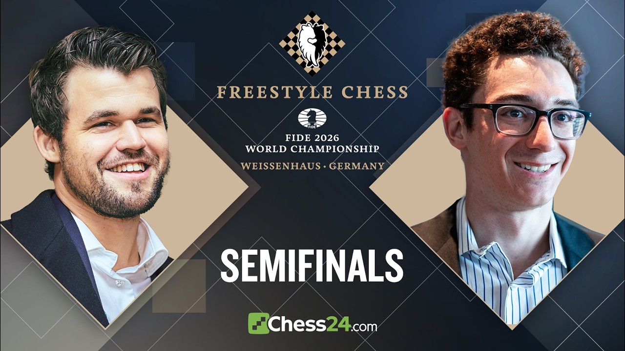 FIDE Freestyle Chess World Championship 2026: Magnus v. Nodirbek & Fabiano v. Vincent In Semifinals!