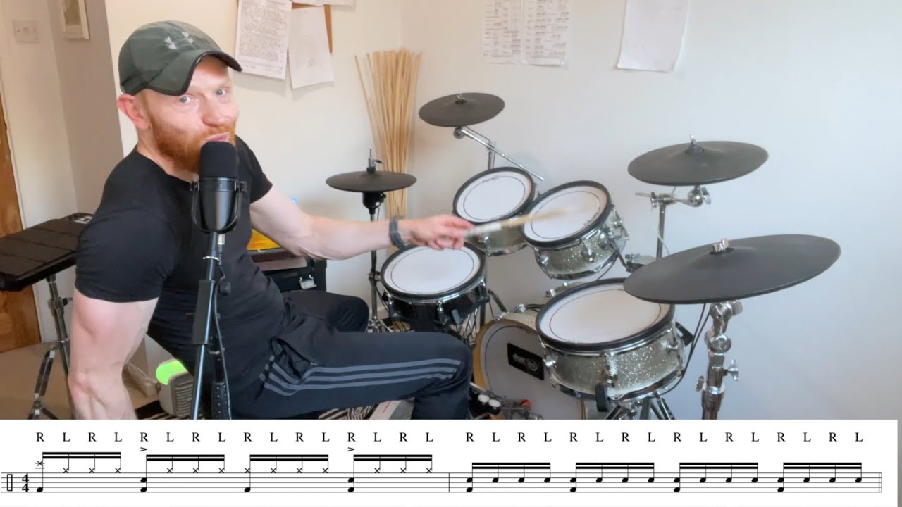Drums For Beginners: Playing Smooth Hand-to-Hand 16th Note Grooves with ...