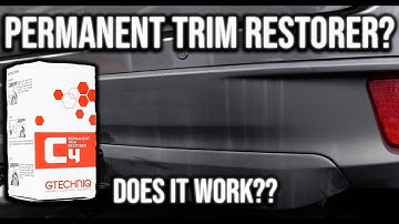 Permanent Trim Restorer | GTECHNIQ C4 PERMANENT TRIM RESTORER | #autodetailing #trimrestore #carcare