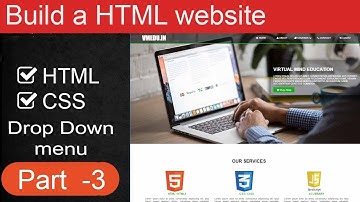 Part - 3 Pure css drop down menu in html and css (HINDI / URDU)