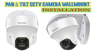 Pan & Tilt dome CCTV camera pvc bracket installation, Bracket Stand for In/Outdoor Dome Camera Mount