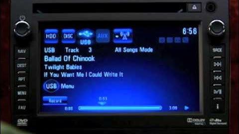 How to: Music Playback (Silverado, Avalanche, Tahoe and Suburban)