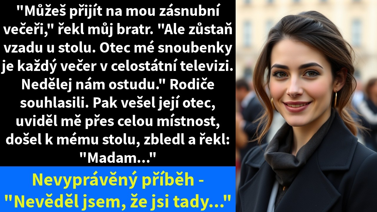 Na zásnubní večeři svého bratra jsem seděla u zadního stolu, představená jako „stará rodinná přítelkyně“. Vlastní bratr mě vymazal ze svého života, abych mu nekazila image před důležitými hosty....