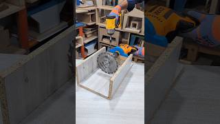 DIY Mini Table Saw 🪚 #shorts #diy #woodworking #powertools