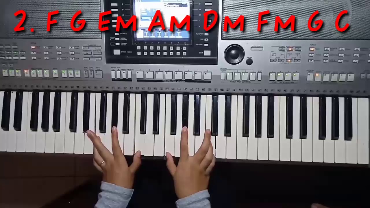 Tutorial bermain keyboard simple + tutorial lagu menepi YouTube