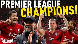 ... it's happened! liverpool are the premier league champions! so many
years we've waited and what a team to do it. f...