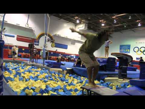 How to do a full twist backflip- progression gymnastics exercises tutorial