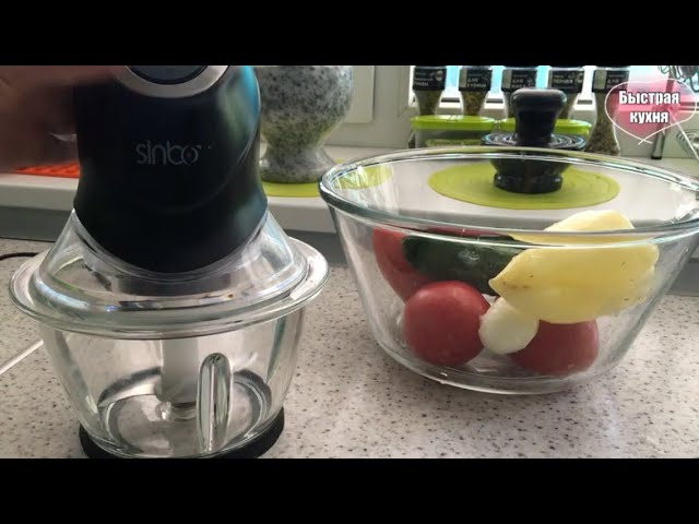 Быстрый салат в ЧОППЕРЕ (измельчителе). Тест.
