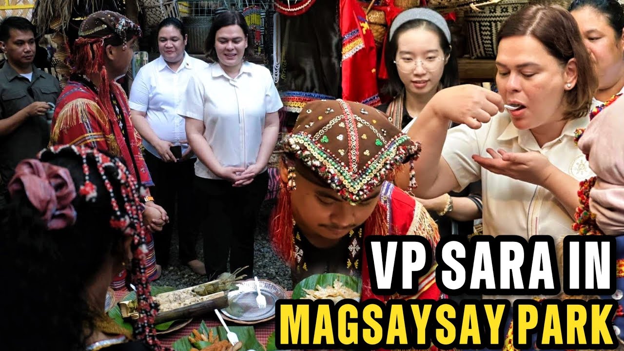 VP Sara Duterte, along with other foreign dignitaries, visits the Tribal Village at Magsaysay Park