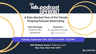 IAB Podcast Upfront 2025: A Data Backed Tour of the Trends Shaping Podcast Advertising