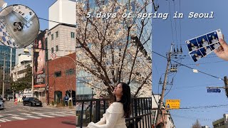KR VLOG: my first cherry blossom 🌸 everything i ate, wore & did! 🧸🎀