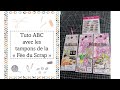 Tuto abc avec le tampon lecture de feeduscrap44