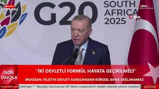 Bülten TV-  ERDOĞAN G20 İÇİN GÜNEY AFRİKA'DA-CUMHURBAŞKANI ZİRVE SONRASI BASIN TOPLANTISI DÜZENLİYOR