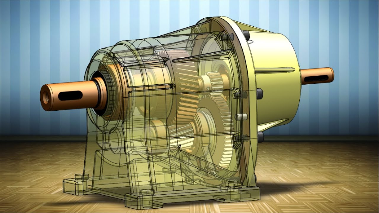 Co Axial Gear Box Reductor Reverted Gear Box YouTube