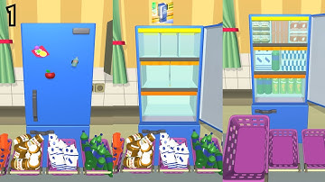 FILL THE FRIDGE - IOS & ANDROID GAMEPLAY #1