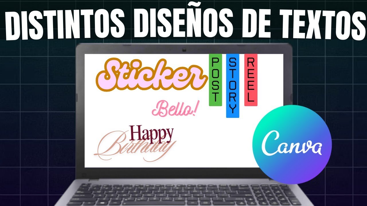 Cómo Agregar Textos con Diseños Bonitos en CANVA - YouTube