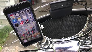 Amazon #Alexa #Echo Auto on a Motorcycle