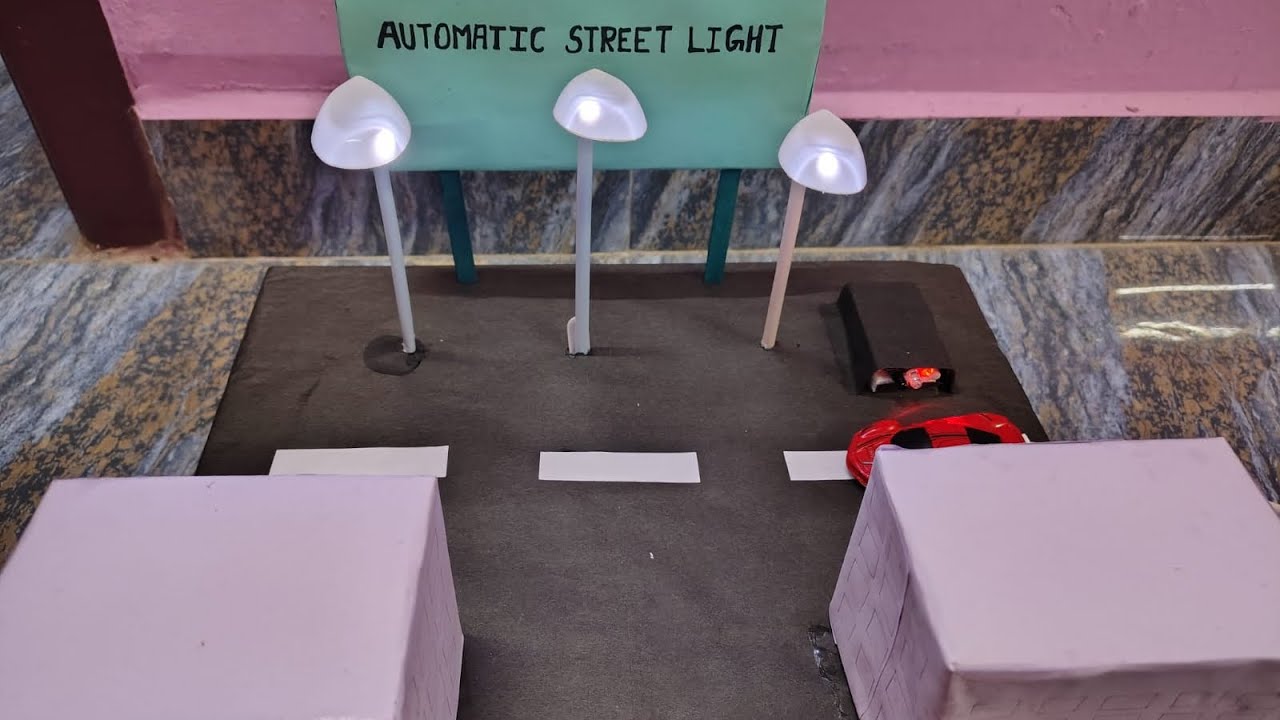 Automatic street light using ir sensor - YouTube