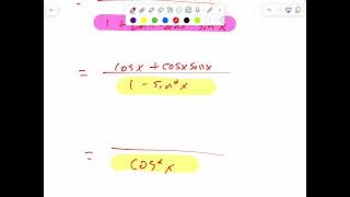 Verify Trig Identities Example 5