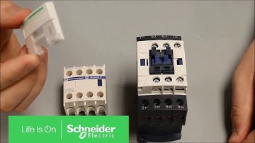 Mounting Auxiliary Contact Block to TeSys D Series Contactor | Schneider Electric Support