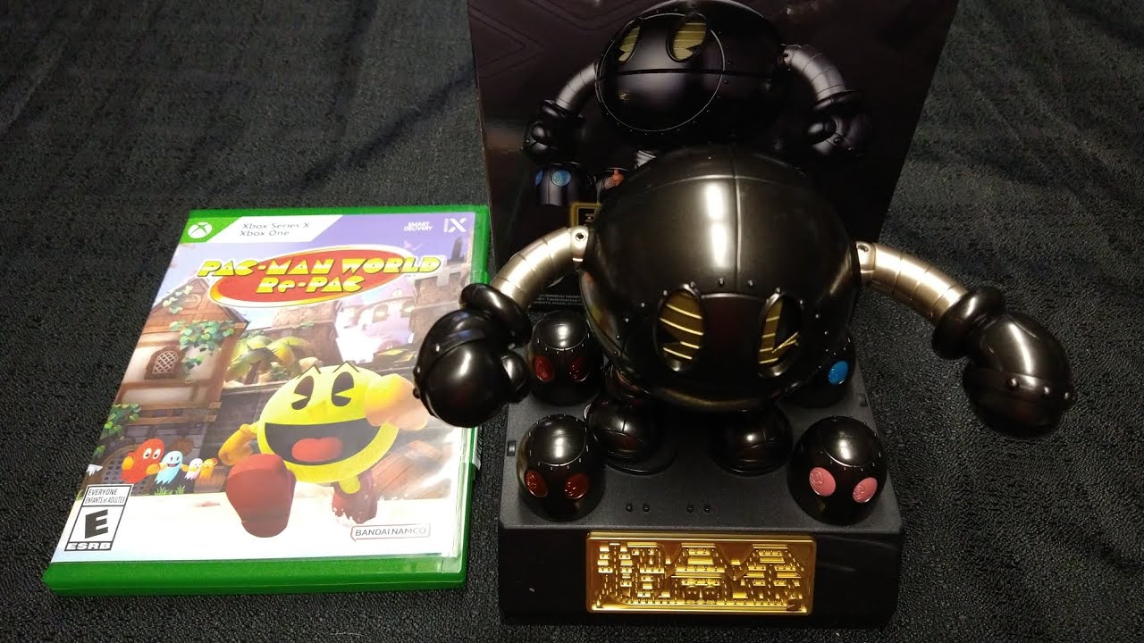 Pac-Man World Re-PAC Chogokin Chrome Noir Bandai Namco Collectors