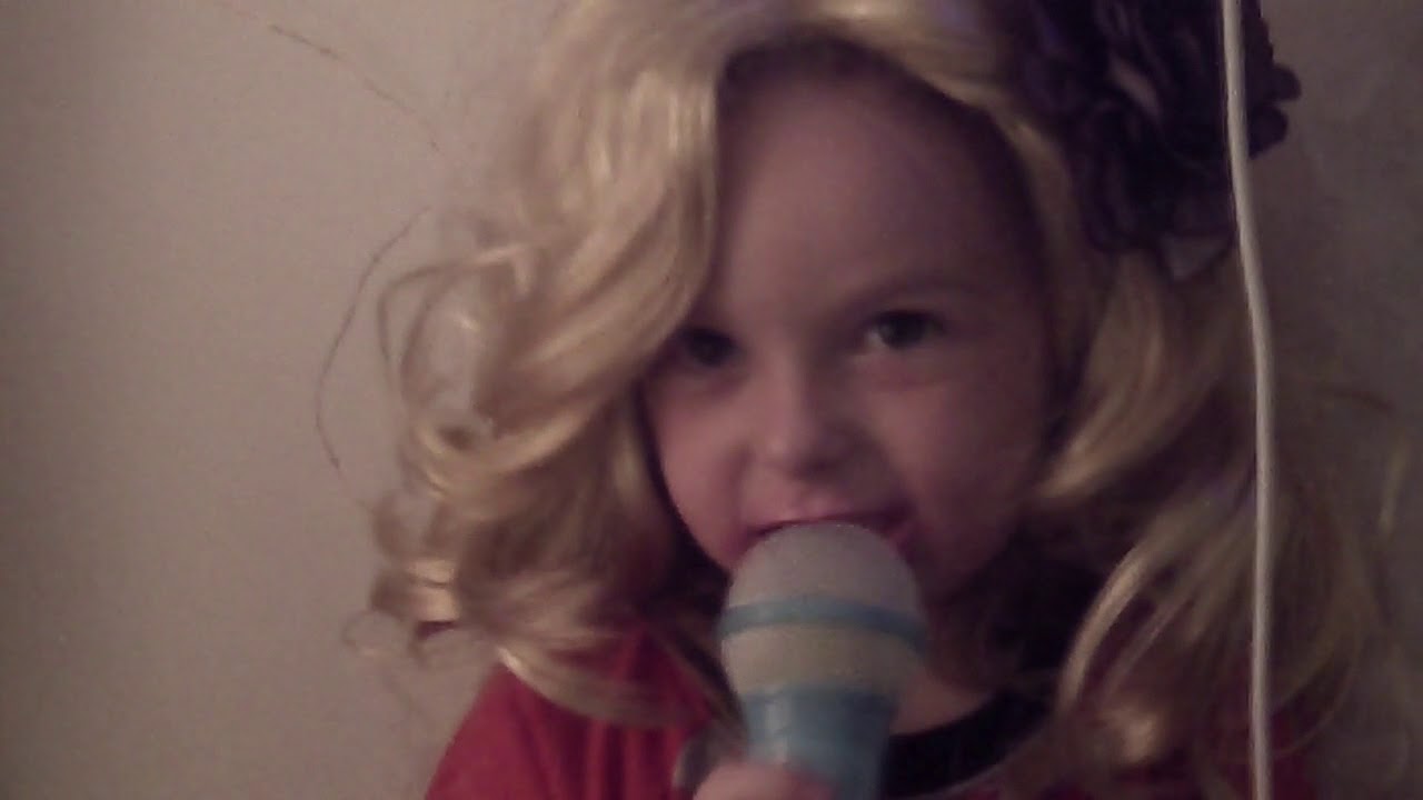 Janey 3 years old singing Dolly Parton These Old Bones