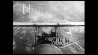 1920s Art Goebel Jr. Performs Parachute and Airplane Stunts (Silent)