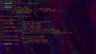 Linux based comandline macro program.
