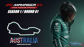 Rescuing Newey - F1 Manager 2026 Mod 1.2 - S01/R01 [Aston Martin] - Australia #f1manager24 #2026mod