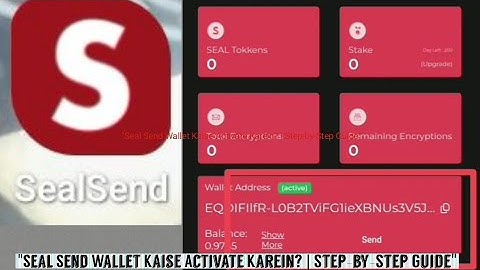 "Seal Send Wallet Kaise Activate Karein? | Step-by-Step Guide"