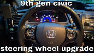 9th gen Civic steering wheel replace