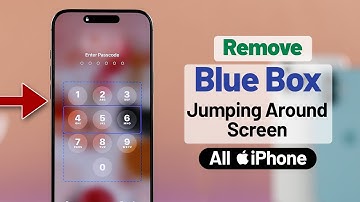 How to Remove Blue Box Jumping Around on iPhone screen!