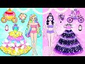 DIY Paper Doll | Rapunzel VS Raquelle Get NEW FASHION Wedding Dress EXTREME Makeover | Dolls Beauty