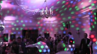 Uplighting in Rhinefield House - The New Forest. Wedding mobile disco