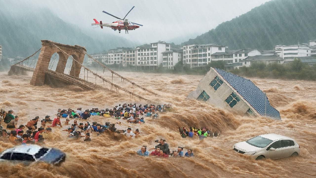No Marcy: Dam Release Devastating Floods in China, Water Swallowed Everything!