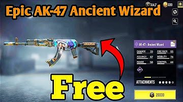 How to Get Free Epic  AK - 47 Ancient Wizard | Call Of Duty Mobile | #codm #callofdutymobile